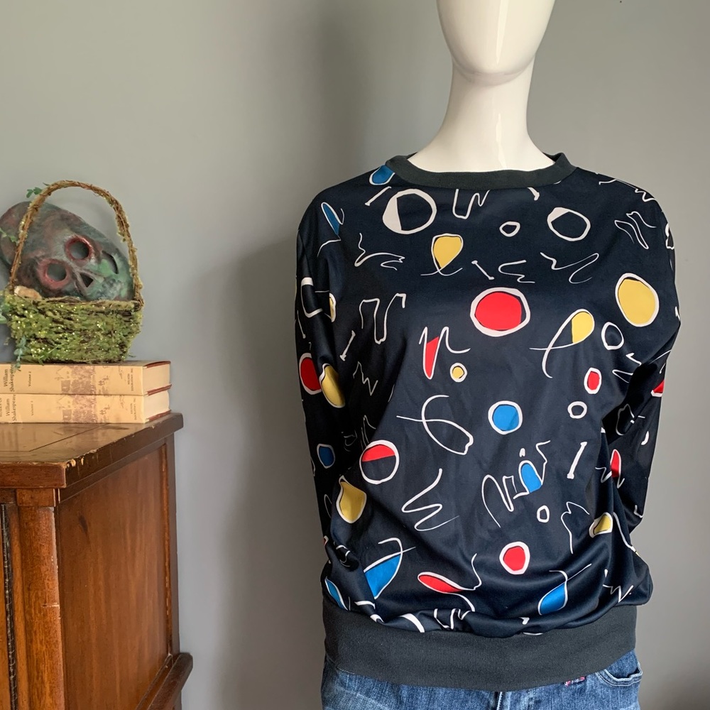 vintage Champagne : geometric patterned top